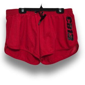 Cell Block 13 Men's Medium Red CB13 Short Shorts with Crotch Enhancing Pouch